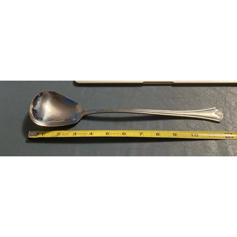 Reed & Barton Churchill Casserole Serving Spoon Stainless 12”